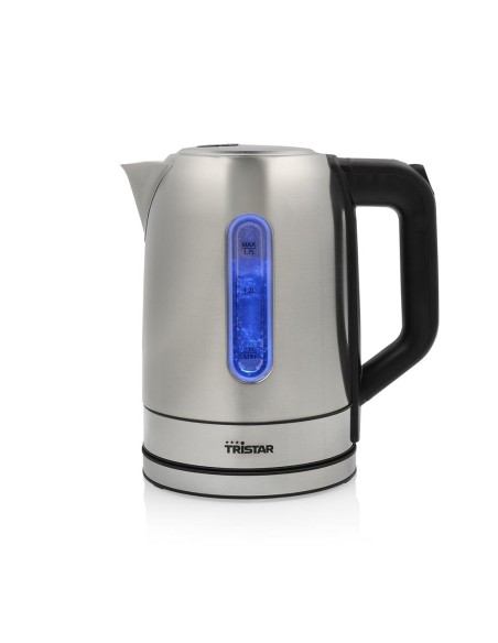 WK-1344 tetera eléctrica 1,7 L 2200 W Negro, Plata