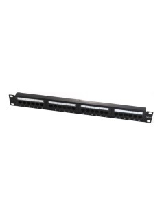 19" Patch Panel Cat.6a UTP 24 RJ45 ports 1U
