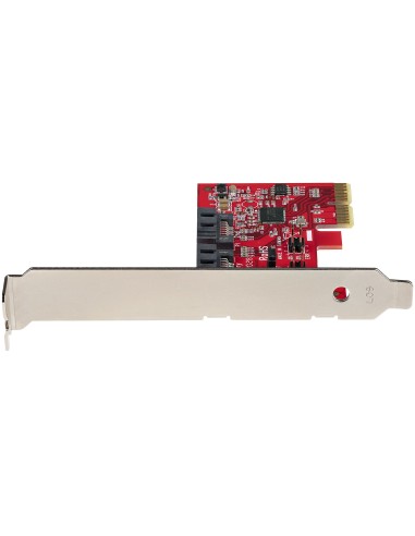 Tarjeta PCIe SATA - Tarjeta PCI Express Controladora de 2 Puertos SATA de 6Gbps - Perfil Completo o Bajo - Adaptador PCI Expres