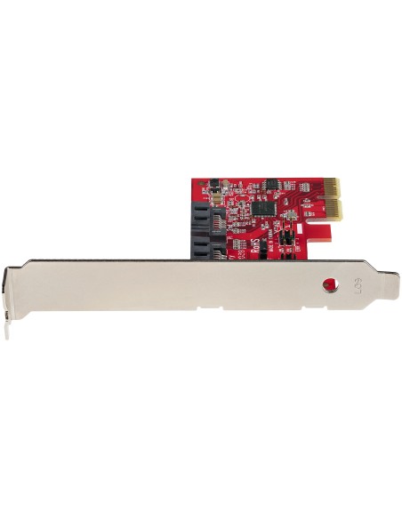 Tarjeta PCIe SATA - Tarjeta PCI Express Controladora de 2 Puertos SATA de 6Gbps - Perfil Completo o Bajo - Adaptador PCI Expres