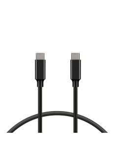 Cable de carga y datos USB-C a USB-C 100 W, Carga ultra rápida, 1 m, Negro