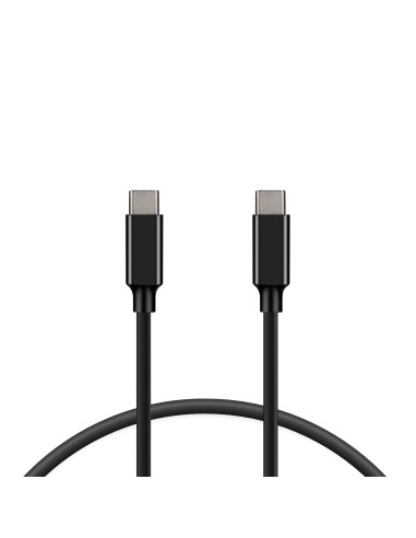 Cable de carga y datos USB-C a USB-C 100 W, Carga ultra rápida, 1 m, Negro