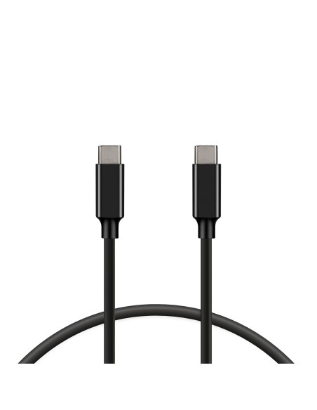 Cable de carga y datos USB-C a USB-C 100 W, Carga ultra rápida, 1 m, Negro