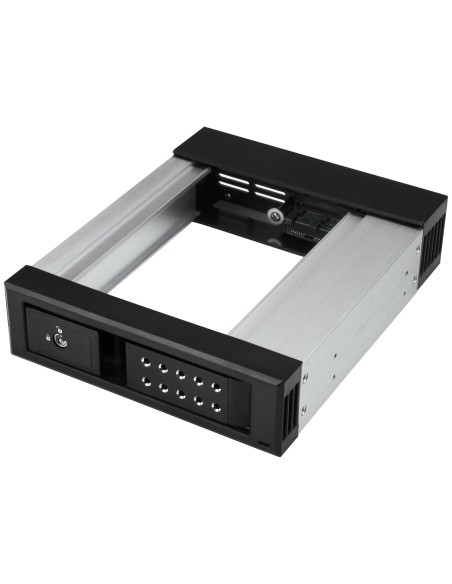 Bahía de Intercambio en Caliente sin Bandeja - de 5,25 Pulgadas a 3,5" - Bahía Removible de Disco Duro para Unidades de 3,5" SAT