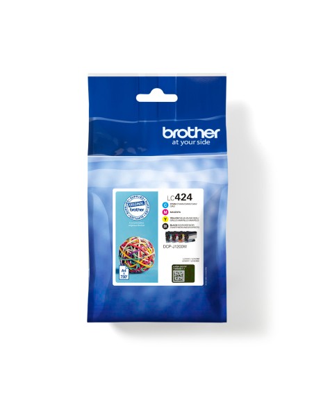 LC424VAL cartucho de tinta 4 pieza(s) Original Negro, Cian, Magenta, Amarillo