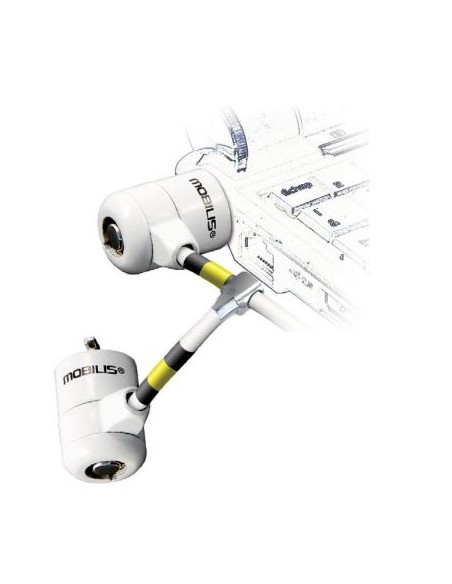 001223 cable antirrobo Blanco 1,8 m