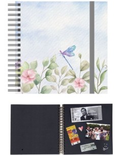 ALBUM FOTOS ESPIRAL 25X25 LIBELULA