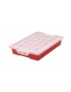 Caja apilable para almacenaje con tapa