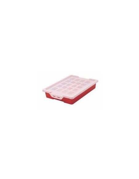 Caja apilable para almacenaje con tapa