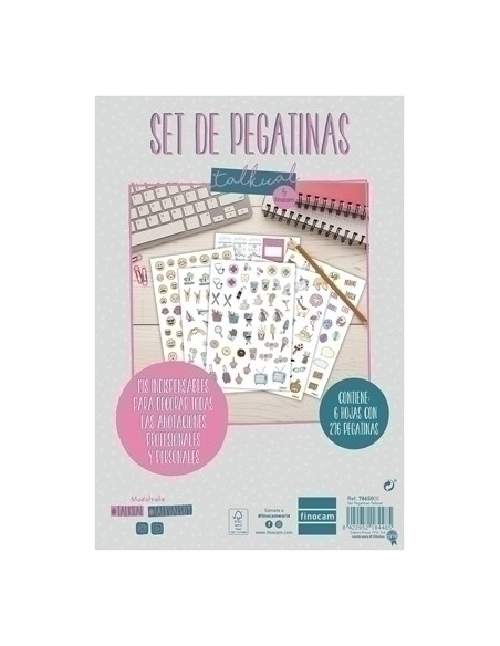 PEGATINAS FIN. SURTIDO SET de 6