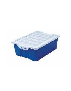 Caja apilable para almacenaje con tapa