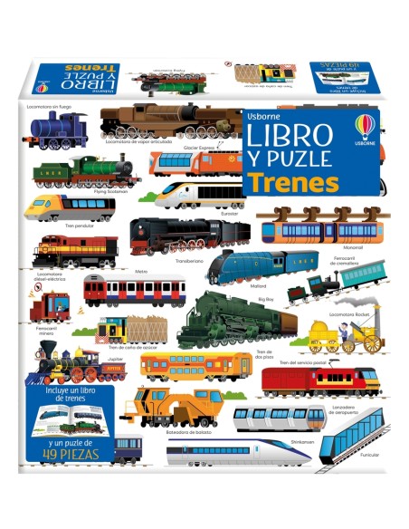 TRENES LIBRO PUZLE