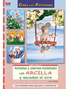 Animales y adornos modelados con arcilla