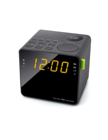 M-187CR radio Reloj Digital Negro