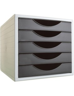 MODULO 5 CAJONES COLOR NEGRO OPACO 340X270X260MM