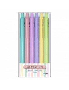 DOHE-PASTEL BOLIGRAFO RETRAC. P/6