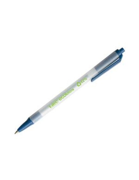 BOLIGRAFO ECO ROUNDSTIC RECICLADO TRAZO 0,4 MM. EN COLOR AZUL BIC - Pack de 60 unidades - 8932402