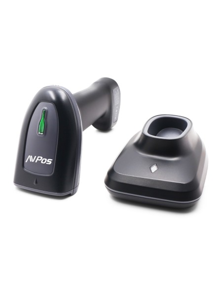 AVP-BT230-2D lector de código de barras Lector de códigos de barras portátil 1D/2D CMOS Negro