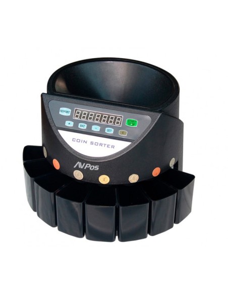 AVP-CCM6 contador de dinero Contador de monedas Negro