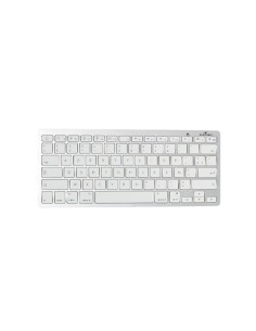 BS-KB-MICRO/BT/SP teclado Bluetooth QWERTY Español Plata, Blanco