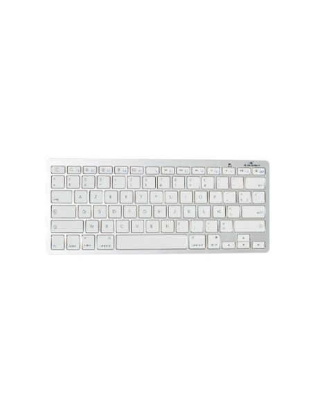 BS-KB-MICRO/BT/SP teclado Bluetooth QWERTY Español Plata, Blanco