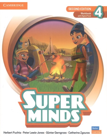 Super Minds Level 4 Workbook with Super Practice Book and Digital Pack British English