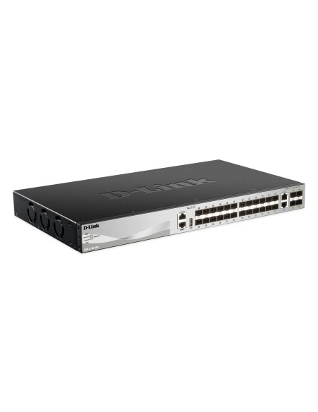 DGS-3130-30S switch Gestionado L3 Negro, Gris