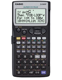 FX-5800P calculadora Bolsillo Calculadora científica Negro