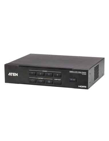 Conmutador de vídeo HDMI a USB de 4 entradas CAMLIVE PRO 4K