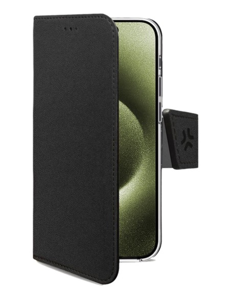 WALLY1078 funda para teléfono móvil 15,5 cm (6.1") Funda cartera Negro