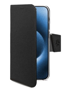 WALLY1079 funda para teléfono móvil 16 cm (6.3") Funda cartera Negro