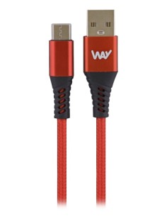 WTCUSB02RD cable USB 2 m USB C USB A Rojo