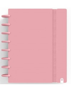 CUADERNO INGENIOX A5 80H HORIZONTAL ROSA PASTEL
