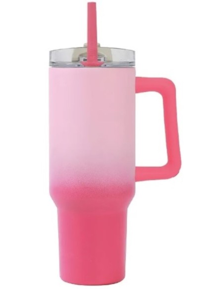 Taza de viaje 1200 ml color rosa sombreado