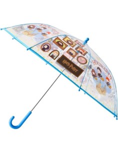 PARAGUAS MANUAL INFANTIL 48CM HARRY OPTTER TRANSPARENTE