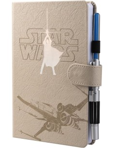 CUADERNO PREMIUN A5 BOLIGRAFO SABLE DE LUZ STAR WARS