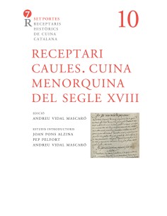 Receptari Caules Cuina menorquina del segle XVIII