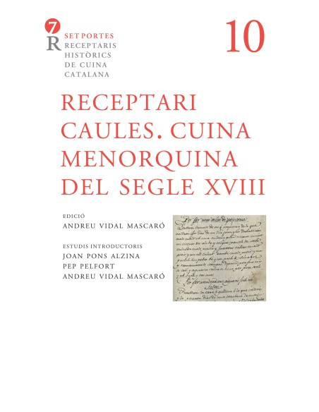 Receptari Caules Cuina menorquina del segle XVIII