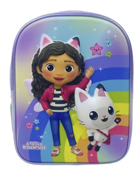 MOCHILA 30CM GABBYS DOLLHOUSE EVA 3D UP