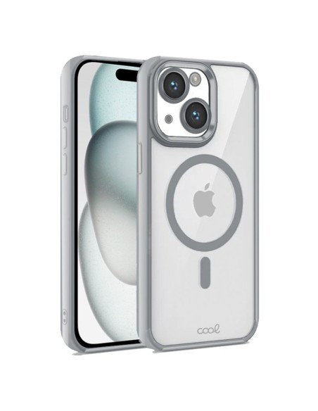 COOL funda para teléfono móvil 15,5 cm (6.1") Plata, Transparente