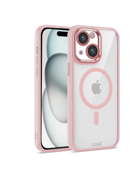 COOL funda para teléfono móvil 15,5 cm (6.1") Rosa, Transparente