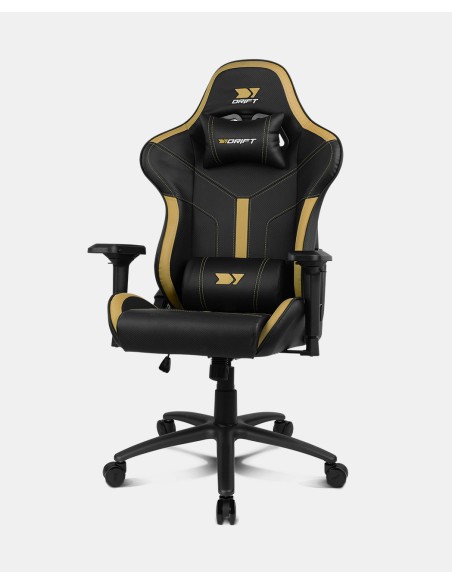 DR350 Butaca para jugar Asiento acolchado Oro, Negro