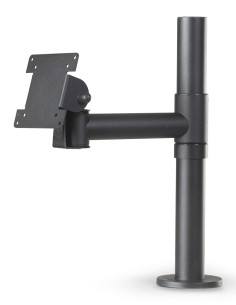 SpacePole POS SPV1104-FX-02 accesorio para terminal de punto de venta Negro Metal 12 kg 75 x 75 mm 100 x 100 mm