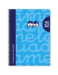 CUADERNO FOLIO FORRADO RAYADO 3 MM 5 COLORES SURTIDOS LAMELA 7FTE003S