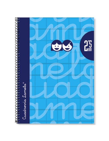 CUADERNO FOLIO FORRADO RAYADO 4 MM 5 COLORES SURTIDOS LAMELA 7FTE004S