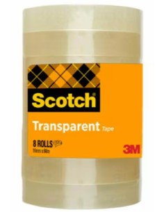 7100213204 cinta adhesiva 66 m Acrílico, Polipropileno (PP) Transparente 8 pieza(s)