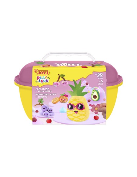 Cofre de plastilina sweet con complementos y recortables