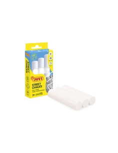 Estuches 3 tizas jumbo color blanco street chalks