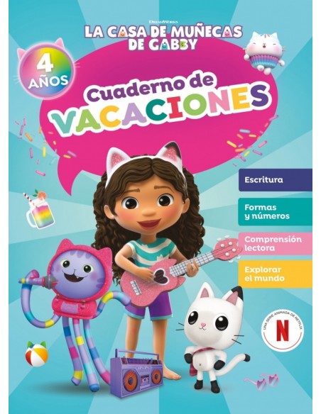 La casa de munecas de Gabby Cuaderno de vacaciones 4 anos
