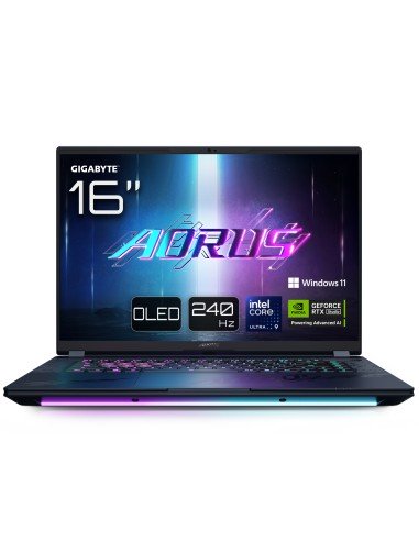 AORUS MASTER 16 BYH Portátil Gaming - 16,0, 240Hz OLED, Intel Core 275HX, NVIDIA RTX 5080 GPU, 32GB DDR5 5600MHz, 1 x Gen4 1TB 